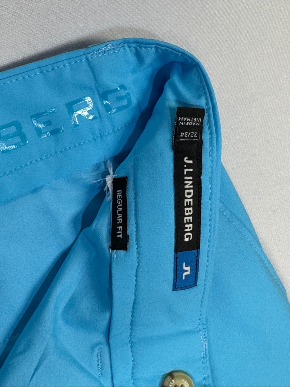 J.Lindeberg Men's Golf Performance Pants Blue, Slim Fit, 32x34 - Picture 4 of 9